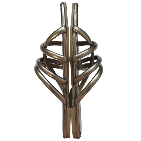 Joe Fresh Silver summer chic flats Size 7 - Picture 11 of 12